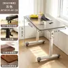 Escritorio de Computadora Móvil para Dormitorio Mesa de Noche Elevable Escritorio Sencillo para el Hogar Oficina Mesa Larga Mesa de Trabajo Escritorio para Estudiante