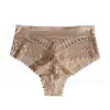 Calcinhas Populares Transfronteiriças com Renda para Mulheres, T-Pants Sexy e Sedutoras, Forro 100% Algodão, Fio Dental Vazado Ligeiramente Transparente