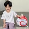 Superventas Nuevo Mochila Oxford con Carcasa Dura de Eva para Bebés de Jardín de Infancia para Niños y Niñas Caricatura de Caracol Linda Mochila