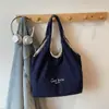 Bolsa Tote Versátil Casual Simples Estilo Japonês Nova para Estudantes Universitárias Bolsa de Ombro Estilo Preguiçoso Retrô