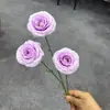 Flores Artificiales Moradas, Flores Falsas Moradas Claras, Paisajismo Estilo Jardín de Monet, Decoración Suave para Escaparates, Flores de Peonía para Bodas