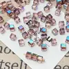 Cristal de Terra Rara Aurora Banhado a Cor Cubo de Açúcar Contas Soltas Pulseira DIY Feita à Mão Acessórios de Joias Acessórios de Vestuário