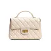 Estilo Nuevo Primavera y Verano Piel de Oveja Moda de Moda Pequeño Bolso de Mujer Estilo Chanel Versátil Dopamina Acolchado Cadena Hombro Cruzado