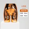 Soporte de exhibición de modelo de lencería, maniquí de medio cuerpo para escaparate de tienda de lencería, sujetador, accesorios para lencería masculina, cuerpo dummy electrochapado