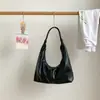 Bolsa Hobo Minimalista de Couro Macio Estilo Coreano 2026, Bolsa de Ombro de Nicho com Toque de Luxo, Bolsa de Mão e de Ombro de Grande Capacidade