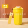 Caneca de café de aço inoxidável 316, estilo popular, design em forma de pétala, alta qualidade, copo de bebida de uso duplo, garrafa térmica de café octogonal