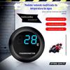 Acessórios de modificação para motocicleta modificação medidor de temperatura da água temperatura da água motocicleta motocicleta elétrica medidor redondo de temperatura da água