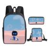 Nova Chegada Mochila Robô Cósmico Astro Bot Conjunto de Três Peças Mochila Infantil para Escola Primária Estojo