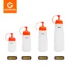 Venta Caliente Transfronteriza Botella Dispensadora de Salsa con Escala, Botella de Plástico para Mermelada, Dispensador de Aderezo para Ensaladas, Botella de Salsa y Aceite para Cocina