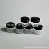 Pote de creme rosa 20g frasco de creme de boca larga, pote dosador para máscara facial, pote de pó de glitter 20g, frasco de pomada branco