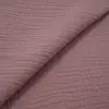 Algodón Puro Doble Capa Gasa Color Sólido Crepé Plisado Tipo Teñido Textura Arrugada Tela Ropa de Confinamiento Pijamas Transpirable y Amigable con la Piel