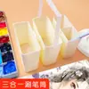 Cubo de Plástico Tres en Uno para Arte, Pintura, Fregadero, Se Puede Conectar y Ensamblar en una Bolsa Cuadrada para Lavar Bolígrafos