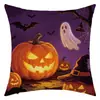 Funda de Almohada de Halloween para Amazon Transfronterizo Nueva Funda de Cojín de Lino de Venta Caliente Sofá de Halloween
