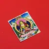 Bodhisattva Ksitigarbha Pintura Dorada de Colores Núcleo Semi-Pintado a Mano Colores Deslumbrantes Budismo Tibetano Bodhisattva Thangka Tarjeta de Pintura de Colores Núcleo Colgante Caja Ga'u Venta al por Mayor