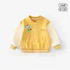 Roupas Infantis Primavera e Outono Roupas de Fora para Bebês Uniformes de Baseball para Meninos Roupas para Passeio de Meninas Tops para Bebês Meninos Desenho Animado