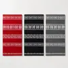 Cachecol xale de tricô jacquard dupla face Fair Isle para meninas inverno outono estilo coreano acessório atmosférico para casacos aquecedor de pescoço espesso