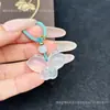 Chalcedony Blanco Natural Pequeño Colgante Mariposa Accesorios DIY Pulsera Original Collar Joyería Colgante Lazo Venta al por Mayor Entrega