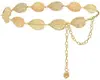 Cadena de Cintura con Forma de Hoja para Mujer Cadena de Cintura Fina Decorativa Accesorio Sencillo para Vestidos Cadena de Hierro Estilo Étnico Plateado Cadena de Falda de Moda