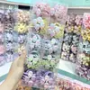 Popular color de fruta de gradiente iridiscente juguete paleta de hielo para el pelo de cola de caballo de los niños lindo elástico para el pelo de niña pequeña