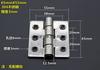 Bisagra Plana de Acero Inoxidable Td61304 Completa Engrosada Soldadura Mini Resorte Puerta Plegable Bisagra Pequeña Bisagra