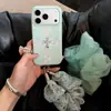 Funda tipo cruz de encaje estilo coreano adecuada para iPhone 17 Pro Max, iPhone 16 Pro y iPhone 15