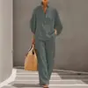 2026 Novo Conjunto de Camisa Feminina Casual Urbano Cor Sólida Conjunto TEMU Estação Independente Roupa Feminina Amazon