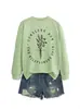 Amazon eBay sitio independiente moda elegante y única para mujer floral otoño e invierno cuello redondo sudadera