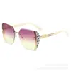 Gafas de sol de estilo nuevo 2026 con montura grande y borde cortado para mujer, Gafas de sol cuadradas de moda de alta gama, Polarizadas, Anti-UV, Hacen que la cara se vea más pequeña