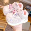 Sapatos para bebês iniciantes, sapatos de bebê para crianças de 2-3 anos, novos modelos de primavera e outono, sola macia, antiderrapante, tecido de malha, respirável