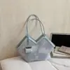 Bolso Cubo de Tote Casual Coreano de Nicho para Mujer, Bolso de Hombro Nuevo de Gran Capacidad, Bolso Vintage para Debajo del Brazo