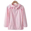 Nova Roupa de Proteção Solar de Verão para Crianças, Jaqueta Leve e Respirável para a Pele, Roupa de Proteção Solar com Capuz para Meninos e Meninas, Adequada para Impressão por Transferência de Calor