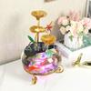 Transmissão ao Vivo Feng Shui Lago de Água Aquário Ornamentos Mesa Atraindo Fortuna Ornamentos de Água Corrente Fábrica Fonte Arte em Ferro Decorações de Casa Internas