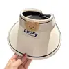 Sombrero de sol para niños protector solar verano niños y niñas oso bebé sombrero de copa bebé ala ancha sombrero de sol protección UV