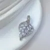 [Cobre e Ouro Real] Folhas Caindo Balançam Suavemente ao Vento, Joias Artesanais DIY de Exportação Transfronteiriça Pingente com Microincrustação de Zircônio de Cobre