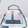 Bolso Cruzado de Empalme Estampado, Gran Capacidad, Bolso de Mujer Moderno y Versátil, Bolso de Mujer de Gama Alta Colorido y Elegante para Entrega