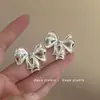 Pendientes de Lazo Mismo Estilo que la Bloguera Coreana Fever Diseño Nicho Pendientes de Moda Versátiles Elegantes para Mujer