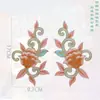 Piezas Bordadas Guofeng Pegatinas para Ropa Pegatinas de Tela Bordadas Peonía Fugui Parche para Planchar Accesorios para Ropa de Actuación de Baile Yangko