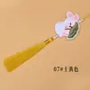 Pingente Borla Coelho de Jade Bordado Novo Estilo Nacional Chinês Estilo Antigo Ornamento de Lapela Hanfu Qipao Pingente de Bolsa Souvenir