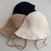 Chapéu de Sol de Palha de Pescador com Proteção Solar de Malha Dongdaemun Coreano, Chapéu de Sol Versátil de Verão com Amarração e Aba Larga
