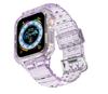 Para Apple Watch 12345678SE Generación AppleWatch9 Paso TPU Color Transparente Apple Correa de Una Pieza