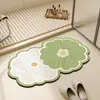 Tapete de Piso Moderno de Lama Diatomácea Entrada Quarto Banheiro Sala de Estudo Capacho Antiderrapante Absorção de Água Secagem Rápida Resistente ao Desgaste Fácil de Limpar Tapete de Piso