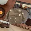 Ropa infantil de Corea del Sur para niños y niñas, cárdigan de punto, primavera 2025, nuevo abrigo de oso de dibujos animados para bebé, otoño, moda
