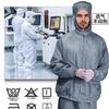 Fabricantes mayoristas de ropa a prueba de polvo ropa protectora de fibra de vidrio protección laboral máquina de chorreado de arena ropa de trabajo a prueba de polvo de talla grande para todas las estaciones