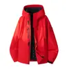 Chaqueta de trabajo con capucha para hombre y mujer, estilo camello, tres en uno, cortavientos e impermeable, con logo estampado de norma nacional para exteriores
