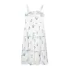Comercio Exterior Transfronterizo Ropa de Mujer Primavera y Verano 2026 Nueva Moda Europea y Americana Vestido de Volantes Bordado sin Hombros