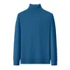 Suéter de cuello alto para hombre transfronterizo 2026 otoño e invierno nuevo casual de negocios color liso engrosado cálido suéter básico de punto para comercio exterior