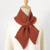 Cachecol Feminino Inverno Sensação de Alta Qualidade Xadrez Inverno Explosões Estilo Coreano Combina com Tudo Tricotado Gola Falsa Cruz Pulôver Cachecol