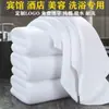 Toalla Blanca de Hotel Toalla Facial de Algodón para Belleza de Hotel Baño Algodón Absorbente Lavable Logo Estampado Fijo Bordado Engrosado