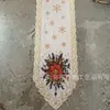 Camino de mesa navideño estampado de venta caliente transfronterizo, decoración de tela de mantel festiva, decoración del hogar, disponible para dropshipping