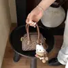 Mini Bolso de Bowling Estampado de Leopardo Transfronterizo Gama Alta Nicho Lujo Ligero Cartera de Monedas de Gama Alta Accesorios Bolso Cruzado Versátil para Niños